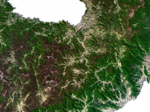 North Korea 3D Map Modèle 3D