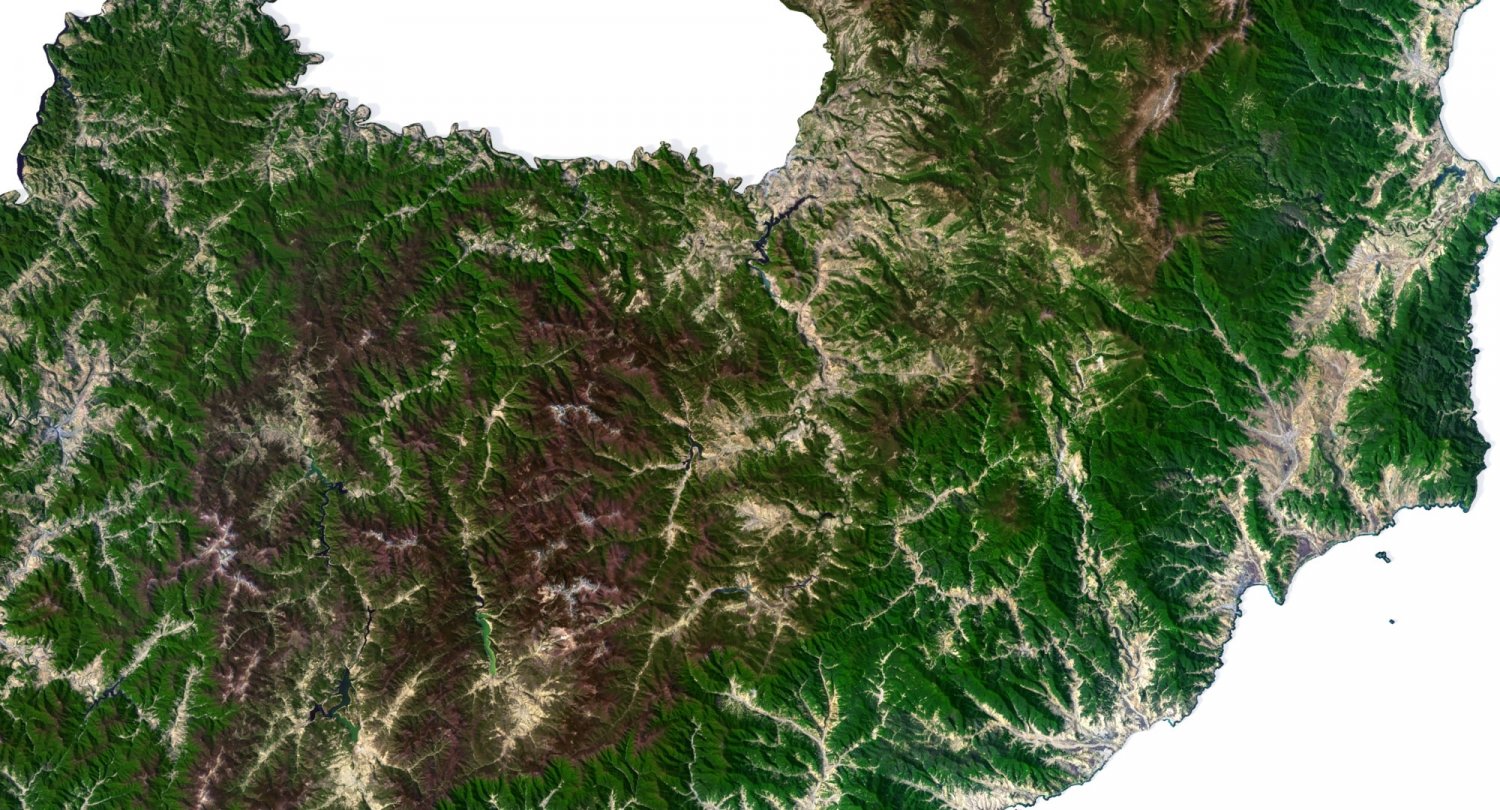 Satellite 3D Map of Andorra