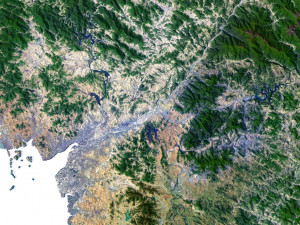 North Korea 3D Map Modèle 3D