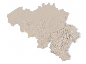 Belgium Terrain for CNC Printing and Design Model Cetak 3D