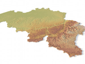 Belgium Terrain for CNC Printing and Design Model Cetak 3D