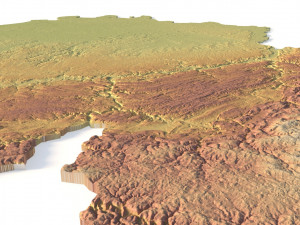 Belgium Terrain for CNC Printing and Design Model Cetak 3D