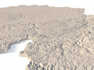 Belgium Terrain for CNC Printing and Design Model Cetak 3D
