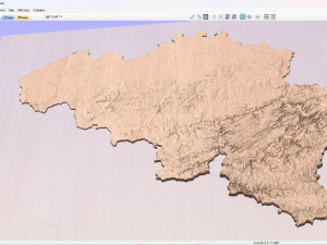 Belgium Terrain for CNC Printing and Design Model Cetak 3D