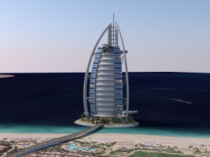 Burj Al Arab Modello 3D