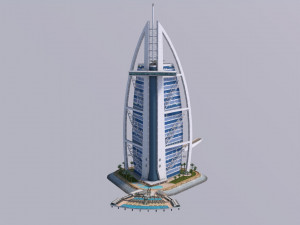 Burj Al Arab 3D-Modell
