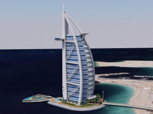 Burj Al Arab 3D-Modell