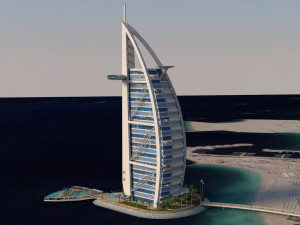 Burj Al Arab 3D-Modell