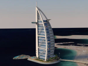 Burj Al Arab 3D Model