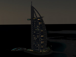 Burj Al Arab 3D-Modell