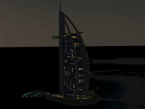Burj Al Arab 3D Model