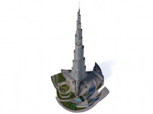 Burj Khalifa Dubai 3D Model