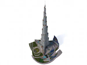 Burj Khalifa Dubai 3D Model