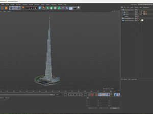 Burj Khalifa Dubai 3D Model