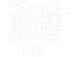 Minecraft Bee for Printing and Design 3D Model