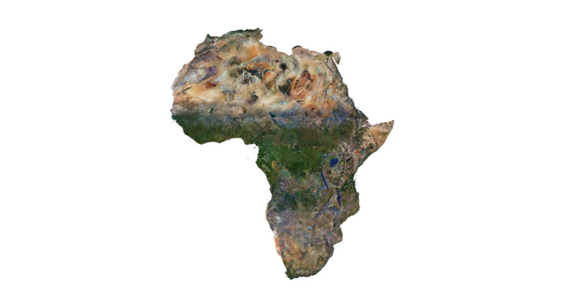Relief of Africa Explore its Diverse Terrain 3D Модель .c4d .max .obj .3ds .fbx .stl .blend 
