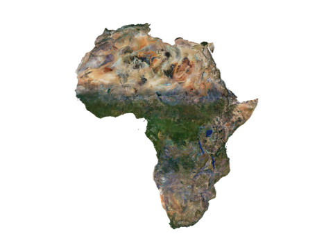 Relief of Africa Explore its Diverse Terrain 3D Model