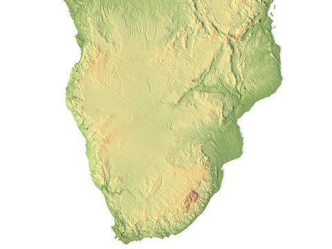 Relief of Africa Explore its Diverse Terrain 3D Модель