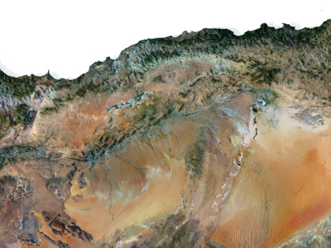 Relief of Africa Explore its Diverse Terrain 3D Модель
