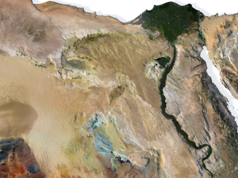 Relief of Africa Explore its Diverse Terrain 3D Модель
