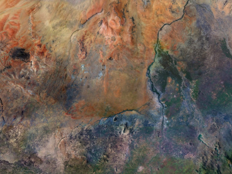 Relief of Africa Explore its Diverse Terrain 3D Модель