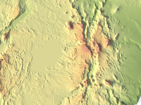 Relief of Africa Explore its Diverse Terrain 3D Модель