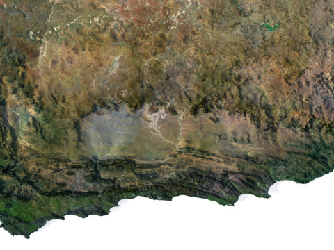 Relief of Africa Explore its Diverse Terrain 3D Модель