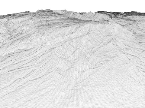 Hawaii Topographic Map STL Model 3D Print Model