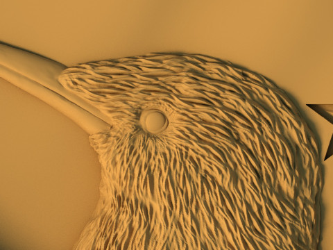 New Zealand Flag 3D Medallion STL Kiwi Bird Relief Model for 3D Printing CNC 3D Print Model