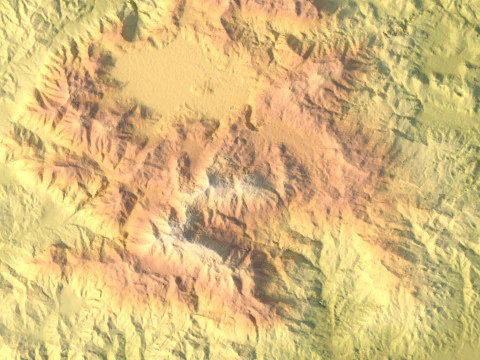 Crete Island 3D Topographic Map STL 3D Print Model