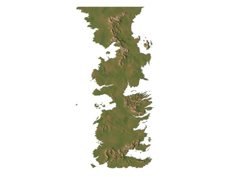 Westeros 3d map stl 3D Print Model