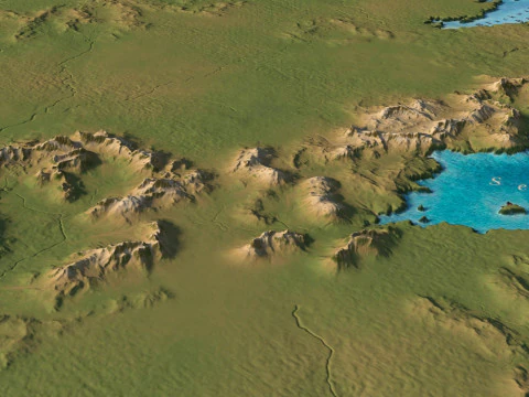 Westeros 3d map stl 3D Print Model