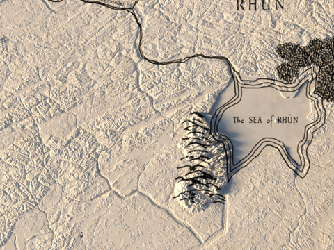 STL Peta 3D Bumi Tengah Model Cetak 3D