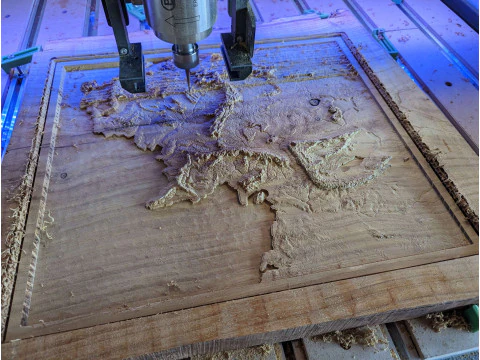 Middle Earth 3D Map STL 3D Print Model