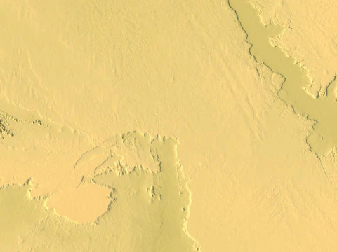 Egypt Topographic Map for 3D Printing CNC Carving 3D Print Model