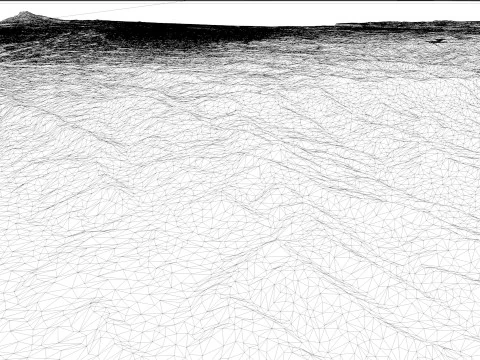 Djibouti Topographic Map for 3D Printing CNC Carving 3D Print Model