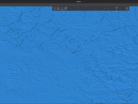 Denmark Topographic Map STL model 3D Print Model