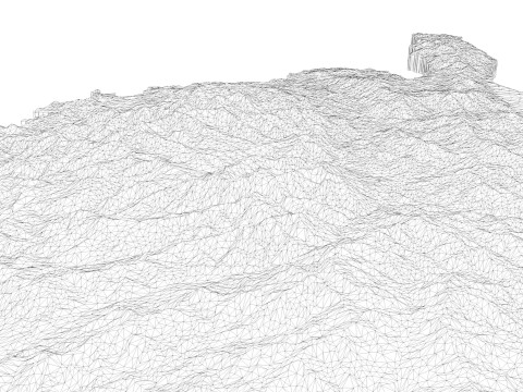 Peta Topografi Prancis untuk Pencetakan 3D Ukiran CNC Model Cetak 3D