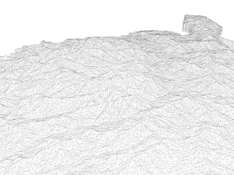 France Topographic Map for 3D Printing CNC Carving 3D Print Model