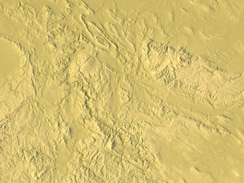 Mappa topografica della Germania per la stampa 3D di intaglio CNC Modello di stampa 3D