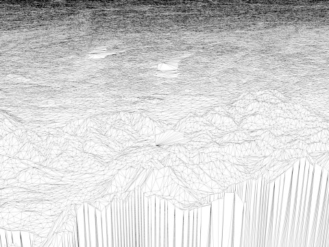 Mappa topografica della Germania per la stampa 3D di intaglio CNC Modello di stampa 3D