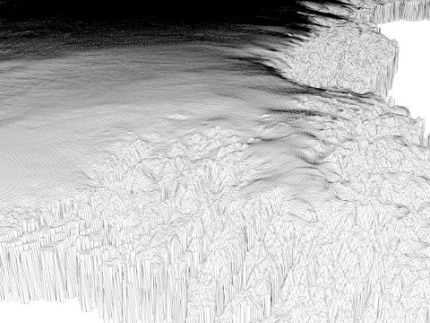 Greenland Topographic Map for 3D Printing CNC Carving 3D Print Model