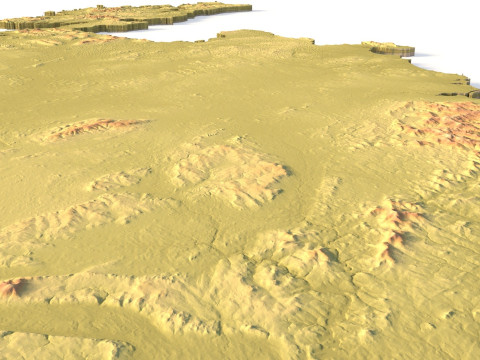 Mappa topografica dell'Irlanda per la stampa 3D di intaglio CNC Modello di stampa 3D