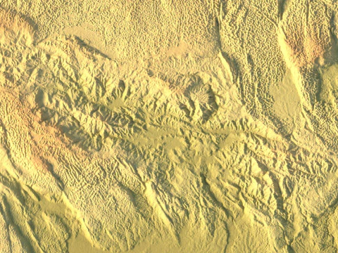 Jamaica Topographic Map for 3D Printing CNC Carving 3D Print Model