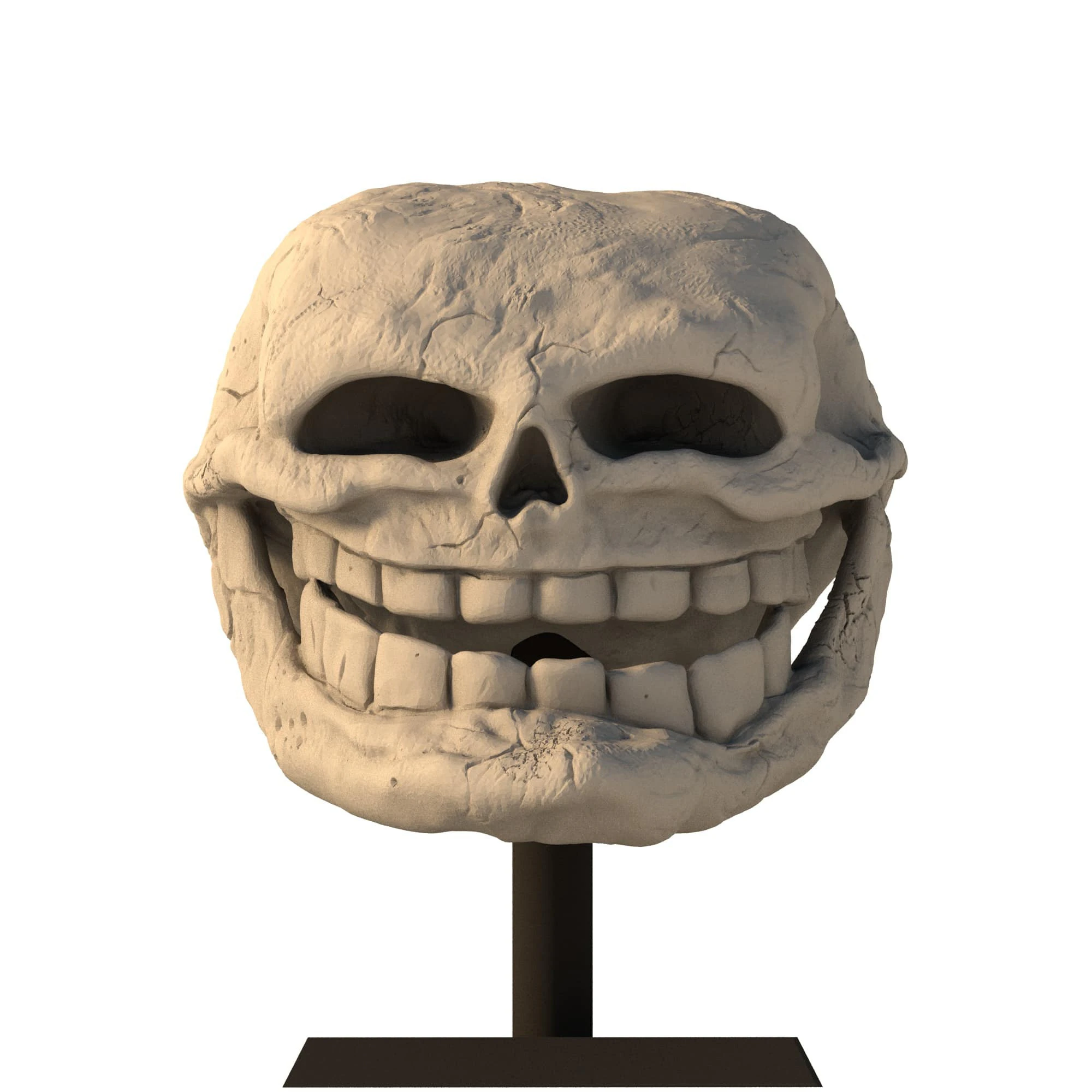 Troll Face for 3D Printing 3D Print Model .c4d .max .obj .3ds .fbx .stl .blend 