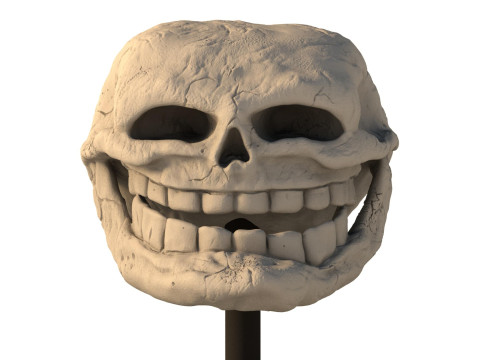 3D 프린팅을 위한 트롤 얼굴 3D 프린트 모델