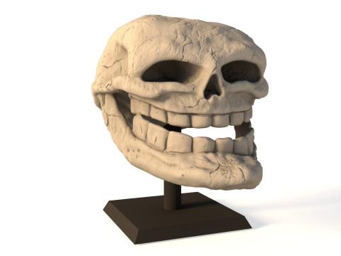 Wajah Troll untuk Pencetakan 3D Model Cetak 3D