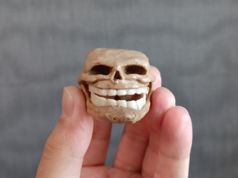 Wajah Troll untuk Pencetakan 3D Model Cetak 3D