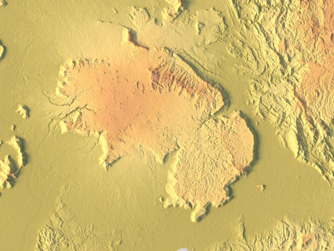 Peta Topografi Laos untuk Pencetakan 3D Ukiran CNC Model Cetak 3D