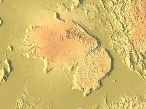 Laos Topographic Map for 3D Printing CNC Carving 3D Print Model